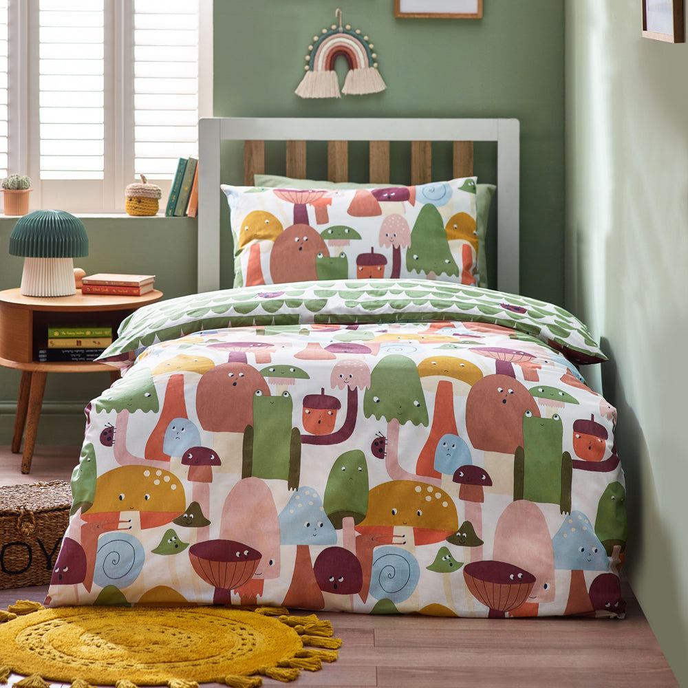 Funguys Mushroom Duvet Cover Set Multicolour