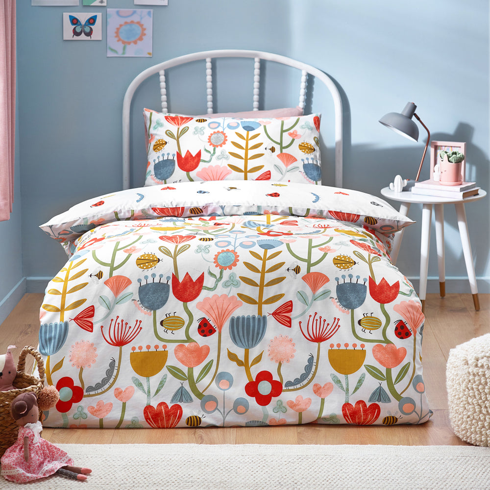 Little Nature Floral Duvet Cover Set Multicolour