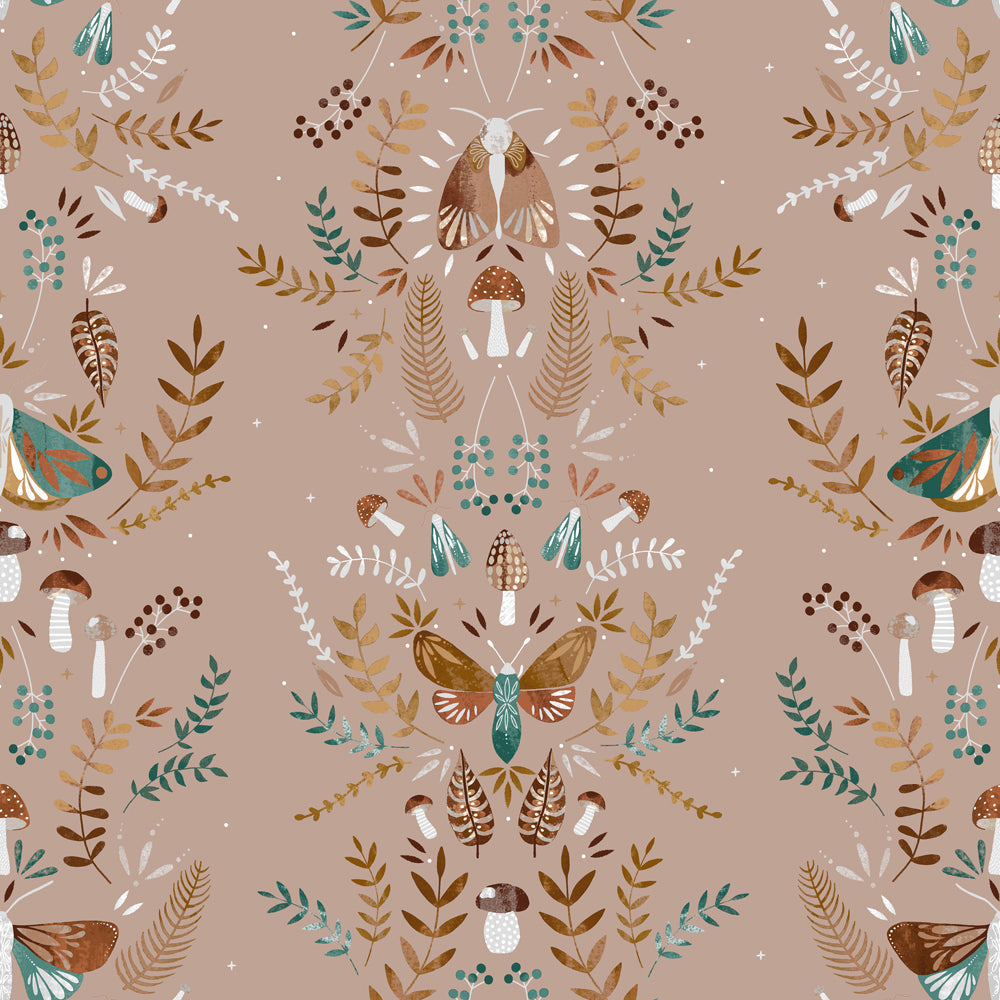Luna Wood Duvet Cover Set Fern Green