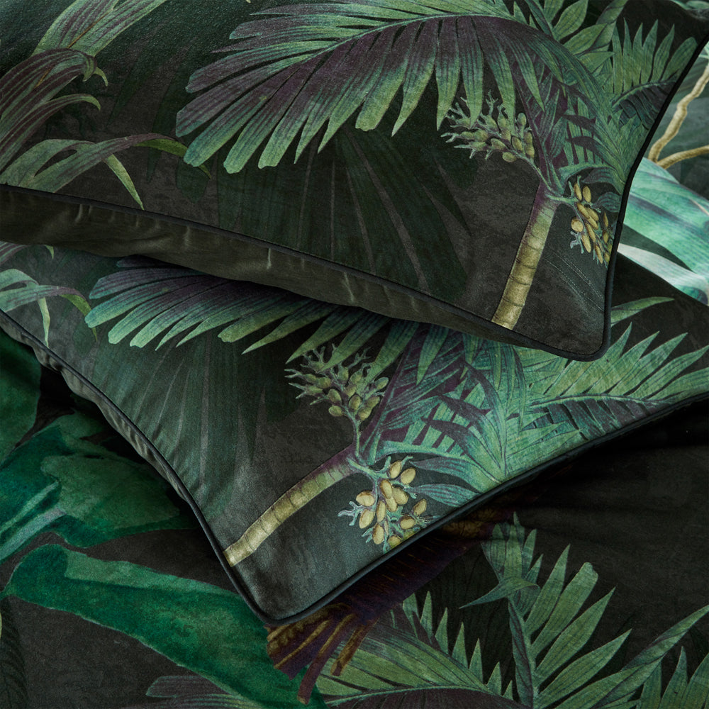 Siona Tropical 100% Cotton Duvet Cover Set Forest