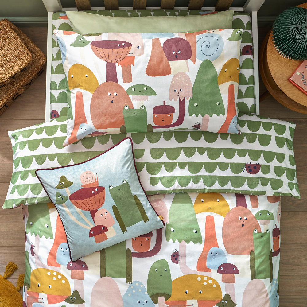 Funguys Mushroom Duvet Cover Set Multicolour