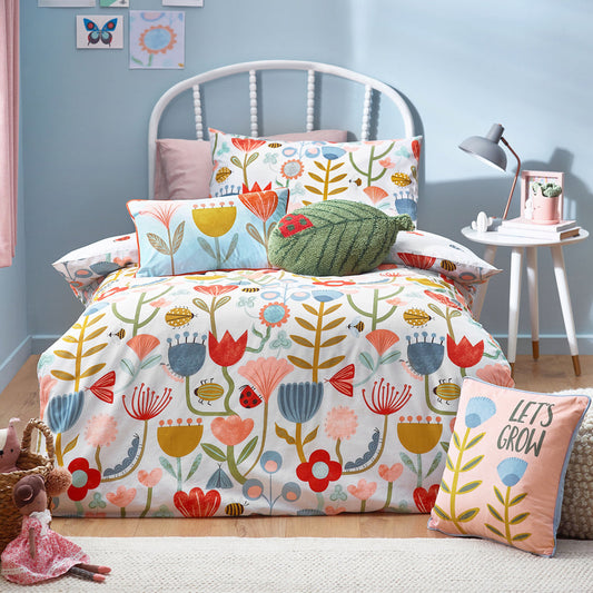 Little Nature Floral Duvet Cover Set Multicolour